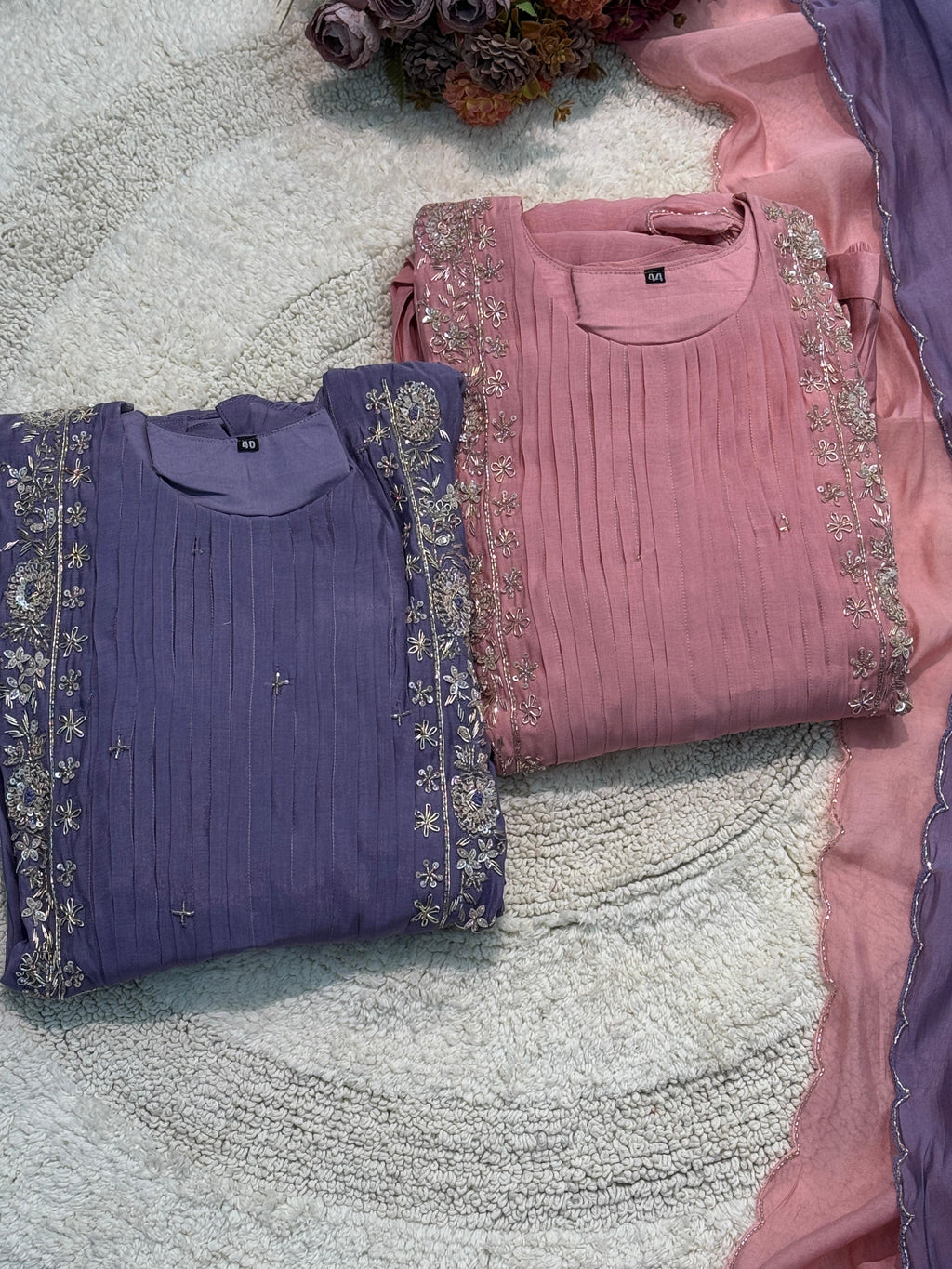 MZ246-Mulchanderi handwork suits