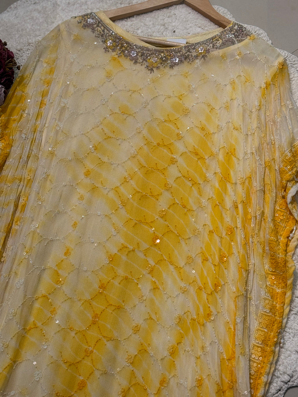 Premium handwork kaftan with inner and pant