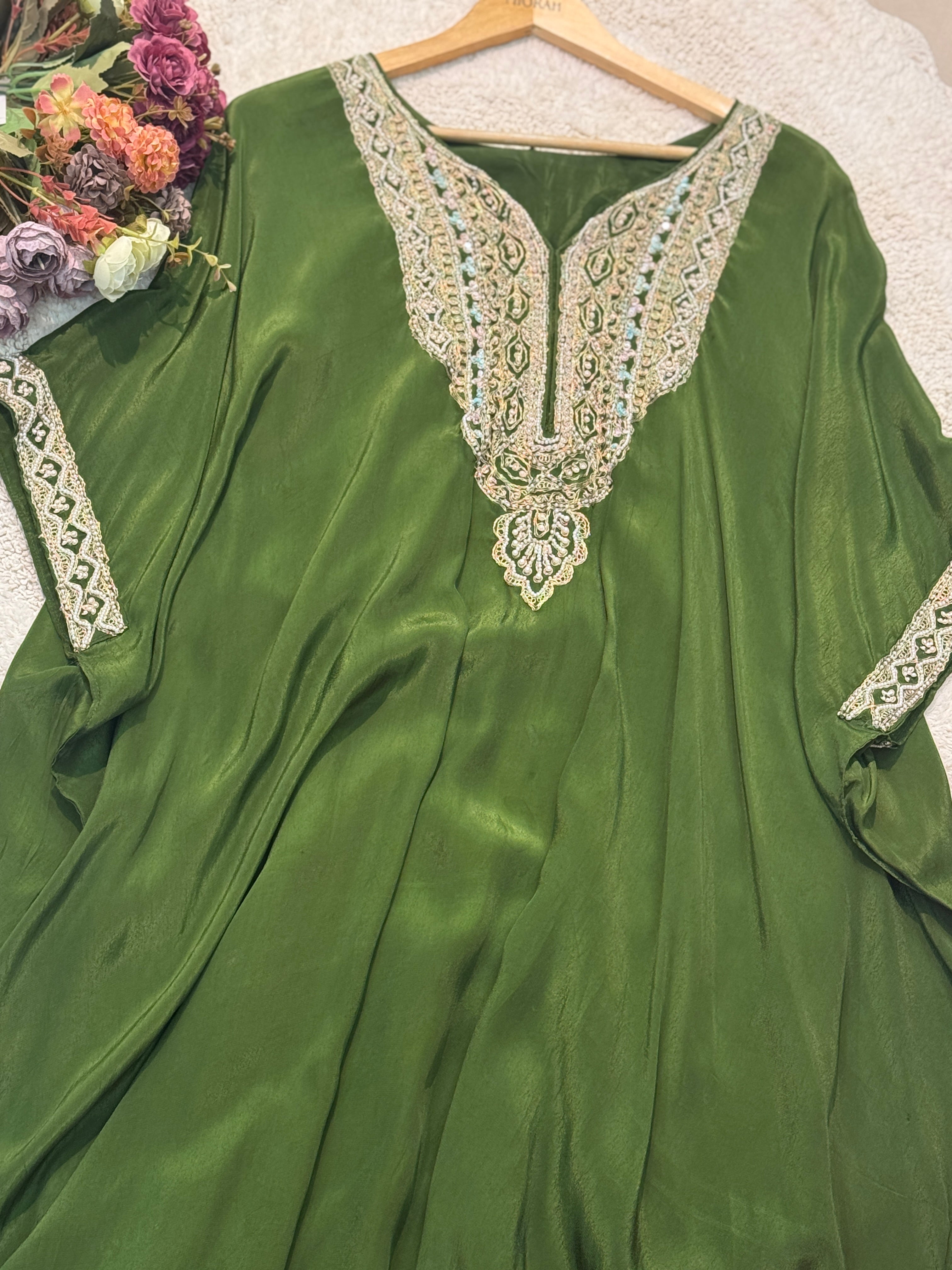 Premium kaftan with inner and palazzo pants